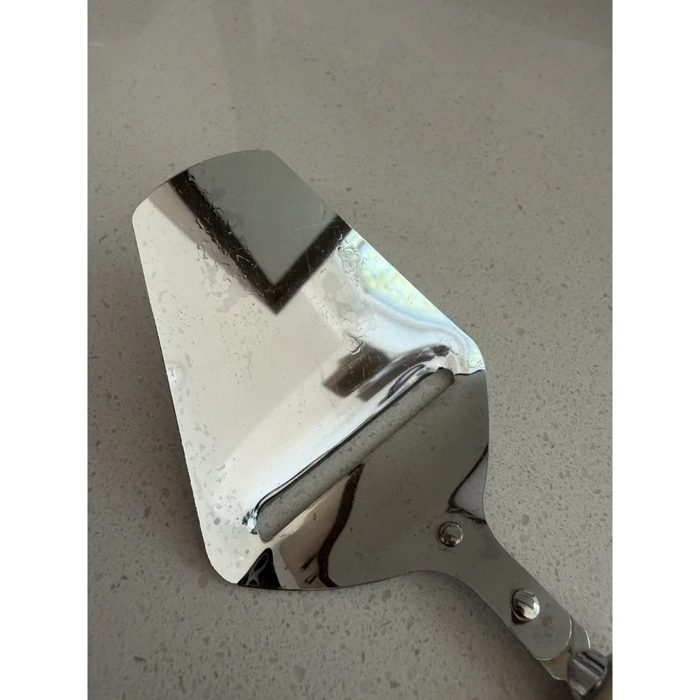 Vintage EKCO Cheese Plane Butter Slicer Veggie Cutter Beige Plastic Handle USA
